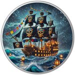 Pièce de monnaie en Argent g 31.1 (1 oz) Millésime 2024 DIA DE LOS MUERTOS