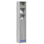 vidaXL Buffet avec LED sonoma gris 36x32 5x200 cm bois d'ingénierie