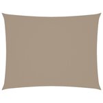 vidaXL Voile de parasol tissu oxford rectangulaire 2x3 m taupe