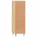 vidaXL Armoire salle de bain chêne sonoma 30x30x100 cm