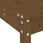 vidaXL Ensemble de bar de jardin 3 Pièces marron miel bois pin massif