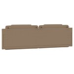 vidaXL Coussin de tête de lit cappuccino 180 cm similicuir