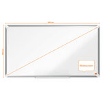 Nobo Tableau blanc magnétique écran large Premium Plus Acier 89x50 cm