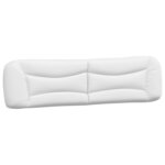 vidaXL Cadre de lit sans matelas blanc 200x200 cm similicuir