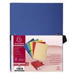 Chemise Dos Extensible Papier 24x32cm - Filmée Par 5 - Couleurs Assorties - X 25 - Exacompta