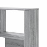 vidaXL Bibliothèque d'angle à 4 niveaux sonoma gris bois d'ingénierie