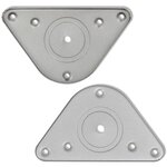 4 pieds de table réglables en hauteur 1100 mm Chromé