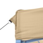 vidaXL Tente de réception pliable escamotable beige 200x200x306 cm