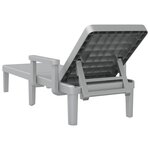 vidaXL Chaise longue réglable en hauteur à 4 positions polypropylène