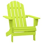 vidaXL Chaise de jardin Adirondack bois de sapin massif vert