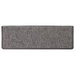 vidaXL Tapis d'escalier autocollants 15 Pièces 65x21x4 cm Gris et beige