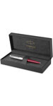 PARKER 51 Stylo Bille  Corps Résine Bordeaux + Capuchon inox poli  Recharge noire pointe moyenne  Coffret cadeau