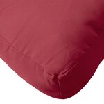 vidaXL Coussin de palette rouge 58x58x10 cm tissu