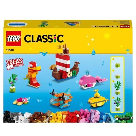 LEGO 11018 Classic Jeux Créatifs dans L'Océan, Boite de Briques, 6