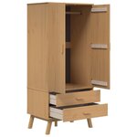 vidaXL Garde-robe OLDEN marron 76 5x53x172 cm bois massif de pin