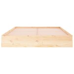 vidaXL Cadre de lit bois massif 120x190 cm petit double