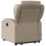 vidaXL Fauteuil inclinable de massage électrique cappuccino similicuir