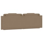 vidaXL Coussin de tête de lit cappuccino 160 cm similicuir