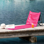 Tectake Transat de plage - rose vif