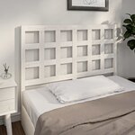 vidaXL Tête de lit Blanc 125 5x4x100 cm Bois massif de pin