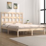 vidaXL Cadre de lit bois de pin massif 180x200 cm super king