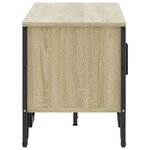 vidaXL Meuble TV chêne sonoma 122x34x41 cm bois d'ingénierie