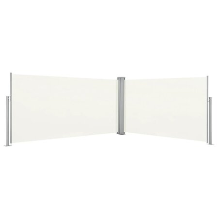 vidaXL Auvent latéral rétractable 160x600 cm Crème