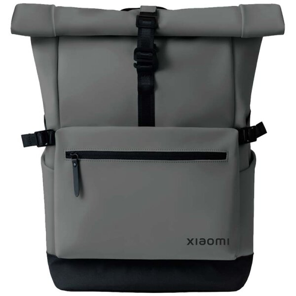 Xiaomi Roll Top Casual Backpack Sac à dos pour ordinateur portable 15 6" 23L - Étanche - Large ouverture sur le dessus - Dos rembourré et en maille - Sangle de bagage - Poignées renforcées à double couture - Couleur grise