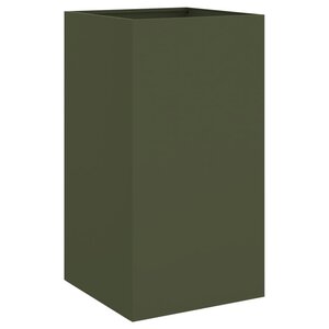 vidaXL Jardinière vert olive 42x38x75 cm acier laminé à froid