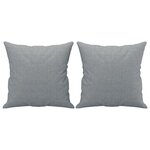 vidaXL Ensemble de canapés 3 Pièces coussins gris clair tissu