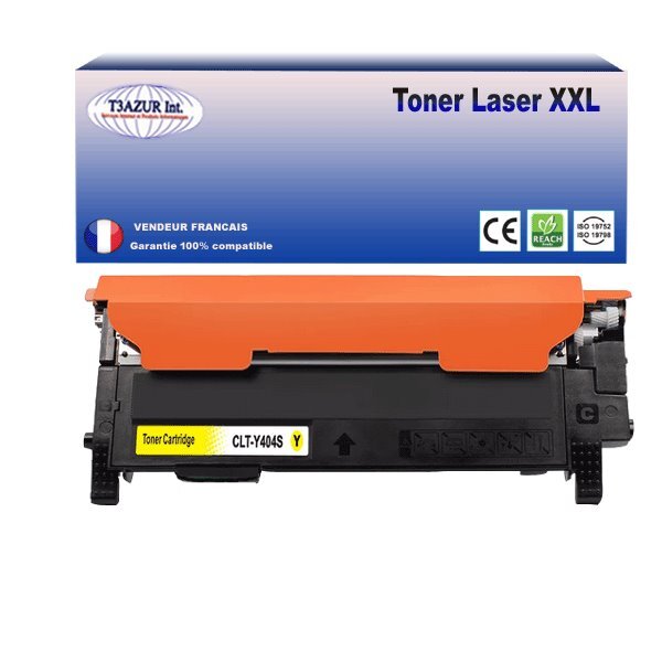 Toner compatible avec Samsung CLT-Y404 pour Samsung XPress C430FW - Jaune  -1 000 pages - T3AZU