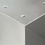 vidaXL Connecteurs de poteau 4 Pièces Forme en Y Métal galvanisé 71x71 mm
