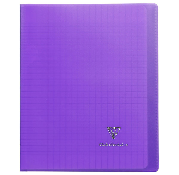 Cahier Protège-cahier Koverbook Piqué Polypro 17x22cm 96p séyès Violet Transpa... CLAIREFONTAINE