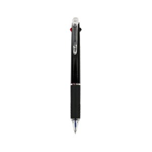 stylo roller rétractable Jetstream 3 couleurs d'écriture, pointe moyenne de 1 mm, corps noir, couleurs d'écriture : noir, bleu et rouge