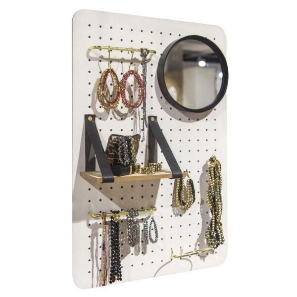 2 porte-outils muraux en bois MDF perforés 40 x 60 x 2 5 cm