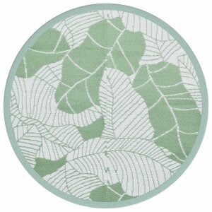 vidaXL Tapis d'extérieur vert Ø120 cm PP