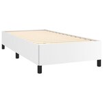vidaXL Cadre de lit Blanc 100x200 cm Similicuir