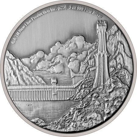 Pièce de monnaie en Argent 10 Dollars g 31.1 (1 oz) Millésime 2023 Lord of The Rings Mordor MORDOR