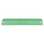 vidaXL Serre avec cadre en acier vert 36 m² 12x3x2 m