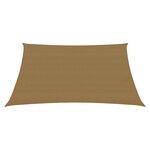 vidaXL Voile d'ombrage 160 g/m² Taupe 2 5x2 5 m PEHD