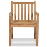 vidaXL Chaises d'extérieur lot de 2 Bois de teck solide