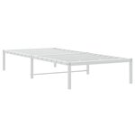 vidaXL Cadre de lit métal blanc 90x190 cm