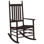 vidaXL Chaises à bascule sièges incurvés lot de 2 brun peuplier massif