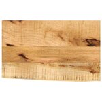 vidaXL Dessus de table 50x40x2 5 cm bord vif bois massif manguier brut