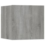 vidaXL Ensemble de meubles TV muraux Sonoma gris Bois d'ingénierie
