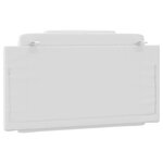 vidaXL Coussin de tête de lit blanc 100 cm similicuir
