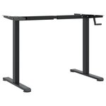 vidaXL Cadre de bureau debout noir (94-135)x60x(70-114) cm acier