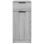 vidaXL Armoire de bureau Sonoma gris 33 5x50x75 cm Bois d'ingénierie