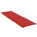 vidaXL Coussin de chaise longue rouge 200x70x3 cm tissu oxford