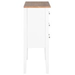 vidaXL Buffet Blanc 54x30x80 cm Bois massif